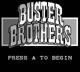 Buster Bros title screen for GameBoy